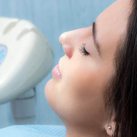 woman under sedation